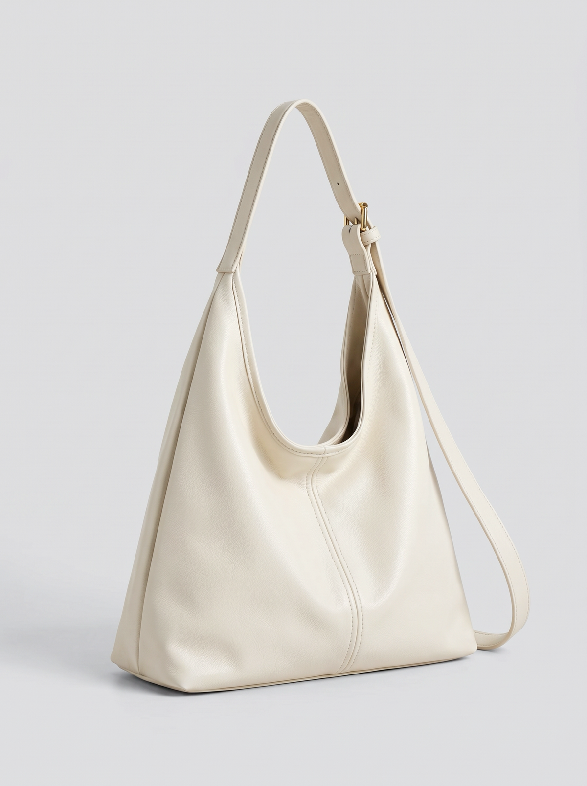Evie | Women’s Shoulder Bag | Shoulder Strap Slouchy Shape Everyday Use - white, image 04 - Glorysoul